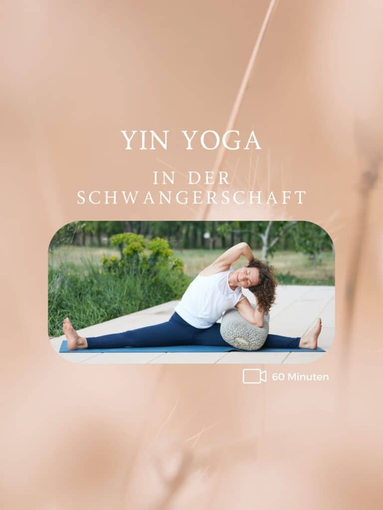 im Video zeigt Stefanie Arend Yin Yoga Posen für Schwangere